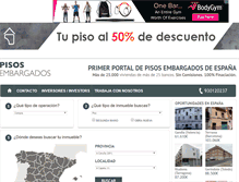Tablet Screenshot of pisosembargados.com